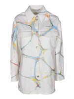 Giacca in denim con motivo