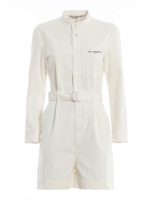 Tuta in denim con cintura