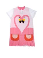 Abito Flamingo bianco