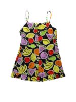 Tuta nera stampa frutta