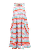 Abito in crepe con motivo