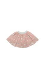Minigonna in tulle rosa con stelle