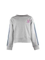 Felpa grigia con bande