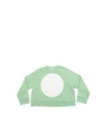 Felpa verde menta con maxi stampa logo