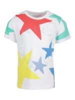 T-shirt con stelle colorate