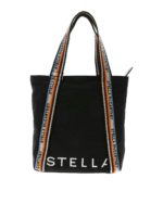 Borsa Zip Tote media nera con logo