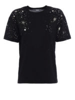 T-shirt nera con dettaglio stelline
