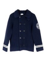 Cardigan doppiopetto in misto lana