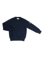 Pullover in misto lana con patch logo