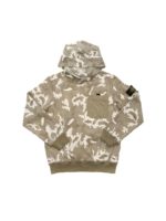 Felpa camouflage verde e bianca