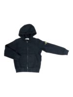 Felpa in cotone con cappuccio e patch logo