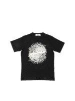 T-shirt con logo frontale nera