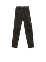 Pantalone nero con patch logo
