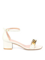 Sandali Amelina Block in pelle