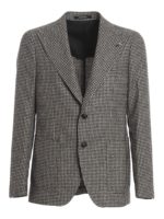 Blazer monopetto motivo pied-de-poule