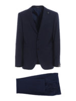 Abito in lana Super 100S blu