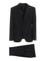 Abito in lana Super 100S grigio scuro