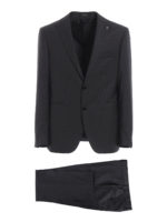 Abito in lana Super 130S grigio scuro