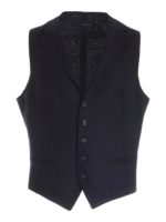 Gilet Dennis blu con motivo in rilievo