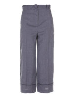 Pantaloni crop melange