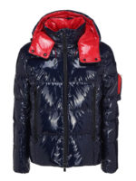 Piumino lucido con cappuccio