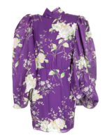 Miniabito floreale viola