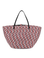 Tote in raffia tricolore