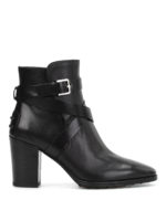 Tronchetti in pelle con cinturino