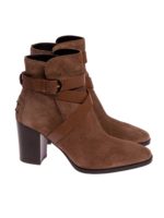 Stivaletto in pelle scamosciata