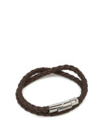 Bracciale doppio giro in pelle marrone