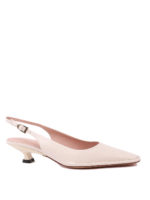 Slingback in pelle liscia