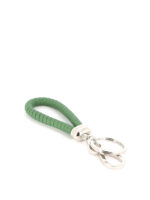 Portachiavi in pelle intrecciata