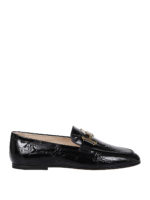 Slippers in pelle craquele