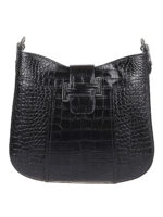 Borsa hobo in pelle stampa cocco