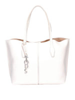 Tote Joy media latte in pelle martellata
