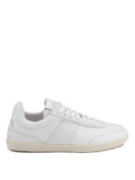 Sneakers stringate in pelle
