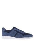 Sneaker in camoscio blu navy