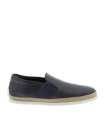 Slip-on blu con inserto effetto corda