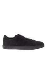 Sneakers in suede nero