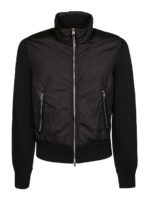 Bomber in lana e nylon