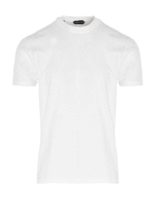 T-shirt bianca logo ricamato