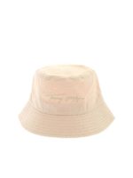 Cappello beige con ricamo logo