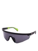 Occhiali da sole a mascherina bicolore