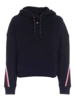 Felpa Sport TH blu con cappuccio