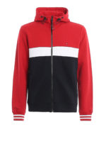 Felpa in cotone con cappuccio e cerniera