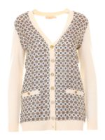 Cardigan in seta e lana