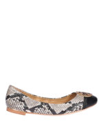 Ballerine Minnie in pelle stampa serpente