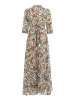 Abito maxi in cotone floreale