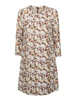 Abito in misto seta con stampa floreale
