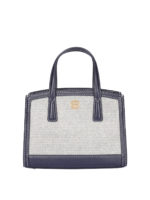 Tote in pelle e tessuto